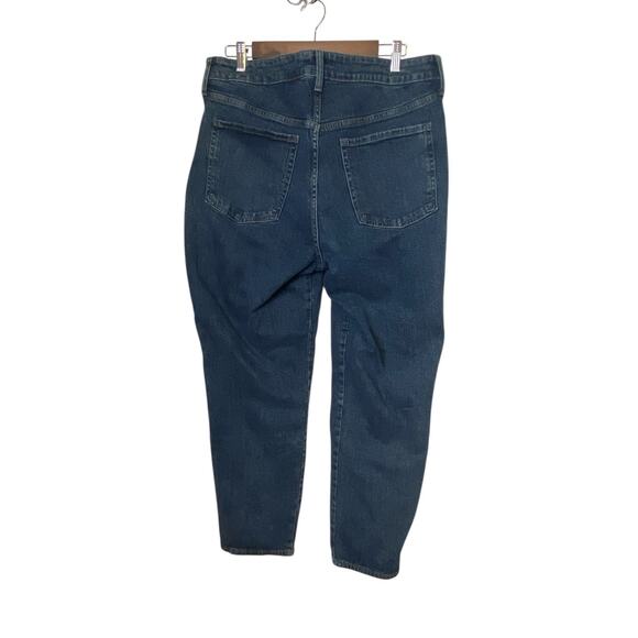 Old Navy Women's Dark Wash OG Straight High-Rise Jeans Size 14 - Picture 2 of 9